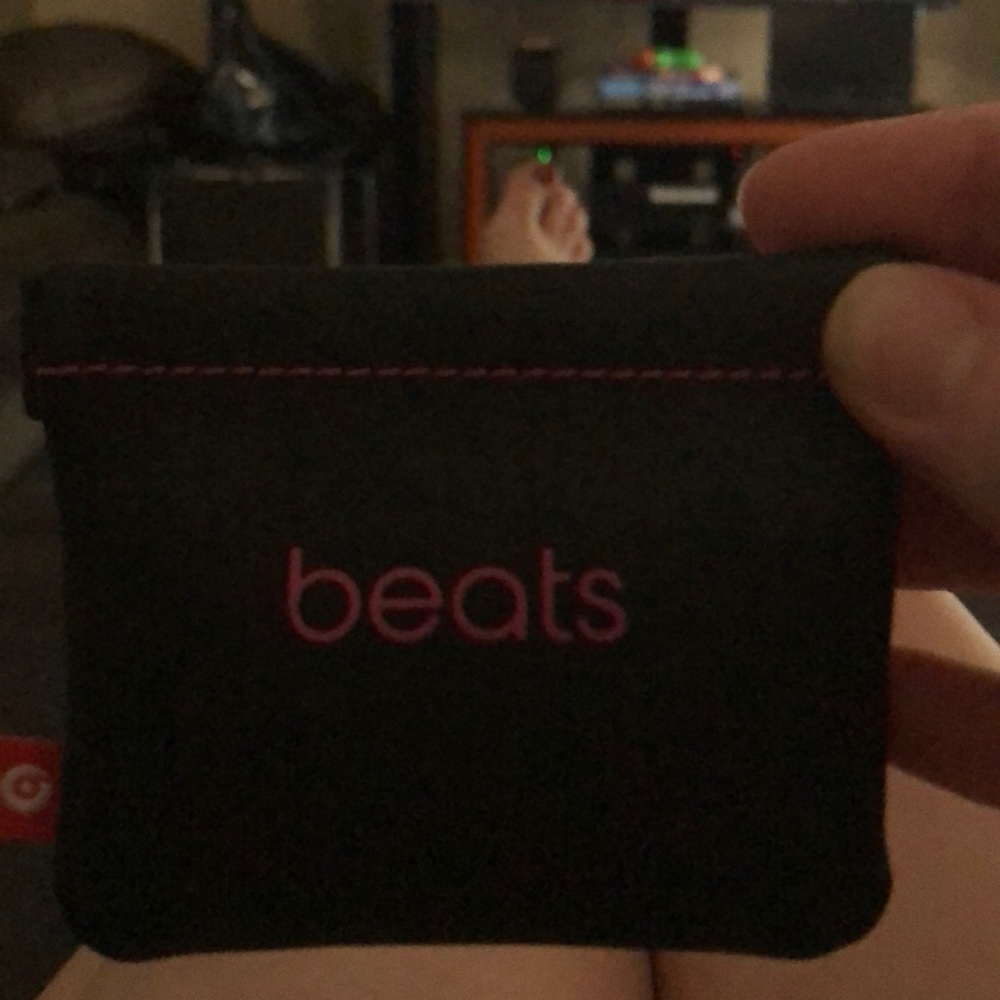 Pink beats ear buds